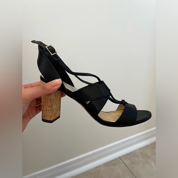 Jimmy Choo Margo Sandal Heels (black) - Picture 2 of 8